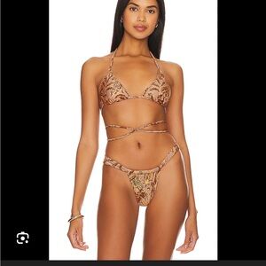 Nookie wild at heart bikini small brown small